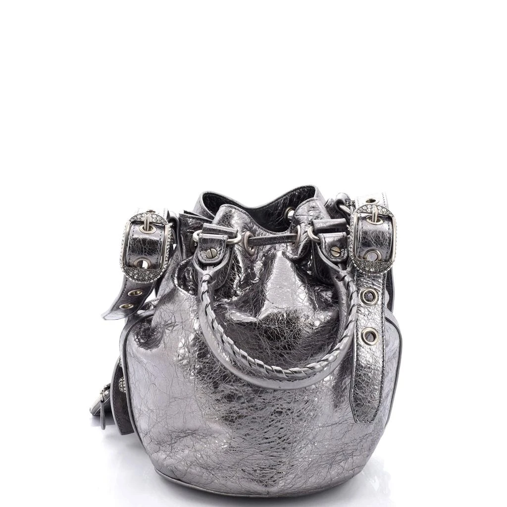 商品[二手商品] Balenciaga|Le Cagole Giant Studs Bucket Bag Leather XS,价格¥6931,第3张图片详细描述