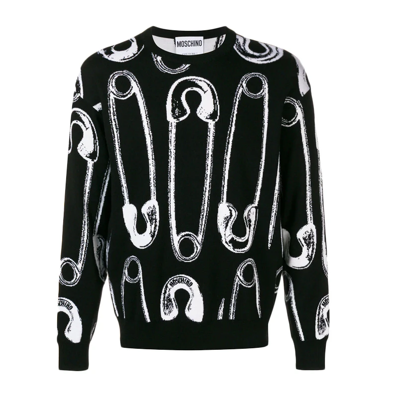 商品[国内直发] Moschino|MOSCHINO 黑色男士卫衣/帽衫 ZJ0927-5200-4555,价格¥1387,第1张图片
