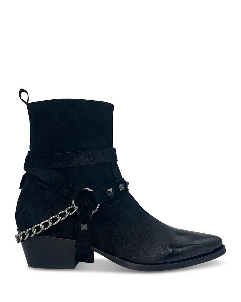 Men's Studded Suede Motorcycle Boots 商品