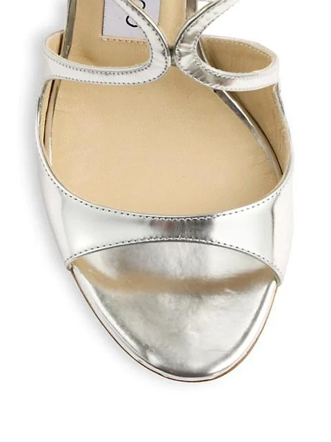 商品Jimmy Choo|Lang Strappy Mirror Leather Sandals,价格¥2684,第3张图片详细描述