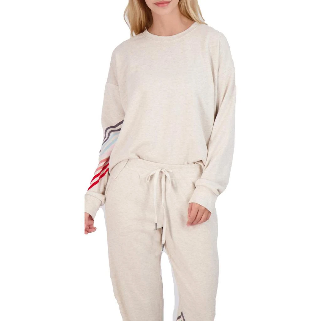 商品P.J. Salvage|PJ Salvage Happy Vibes Women's Striped Long Sleeve Crewneck T-Shirt,价格¥69,第2张图片详细描述