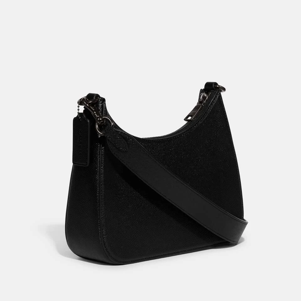 商品Coach|Coach Women's Hobo Cross Body Bag In Crossgrain - Black,价格¥3203,第5张图片详细描述