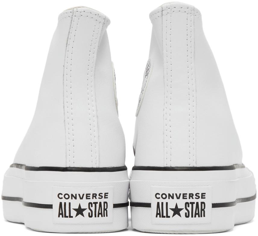 白色 Chuck Taylor All Star Lift 高帮运动鞋商品第4张图片规格展示