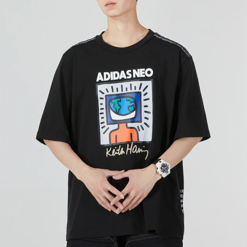 商品[国内直发] Adidas|U KH EARTHD T男女情侣款运动休闲T恤,价格¥185,第1张图片