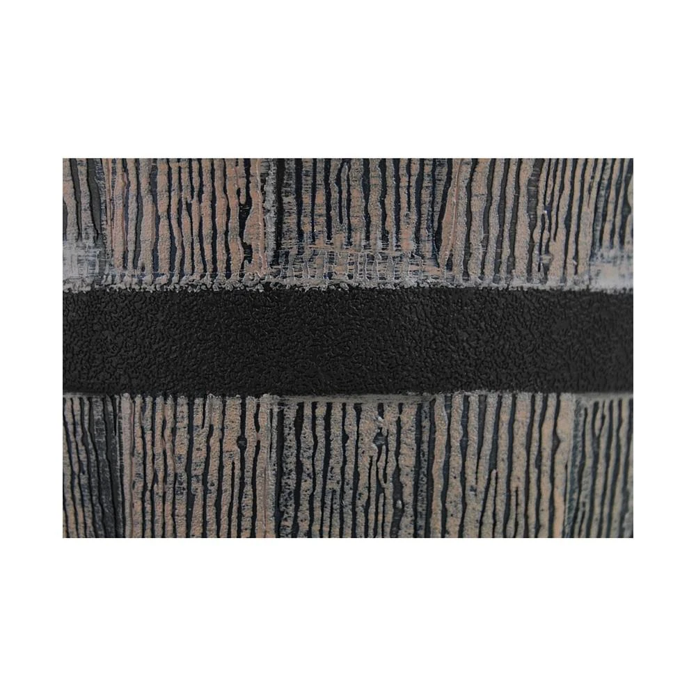 商品Garden Elements|Mini Whiskey Barrel Plastic Planter Dark Oak 10 Inches,价格¥150,第2张图片详细描述