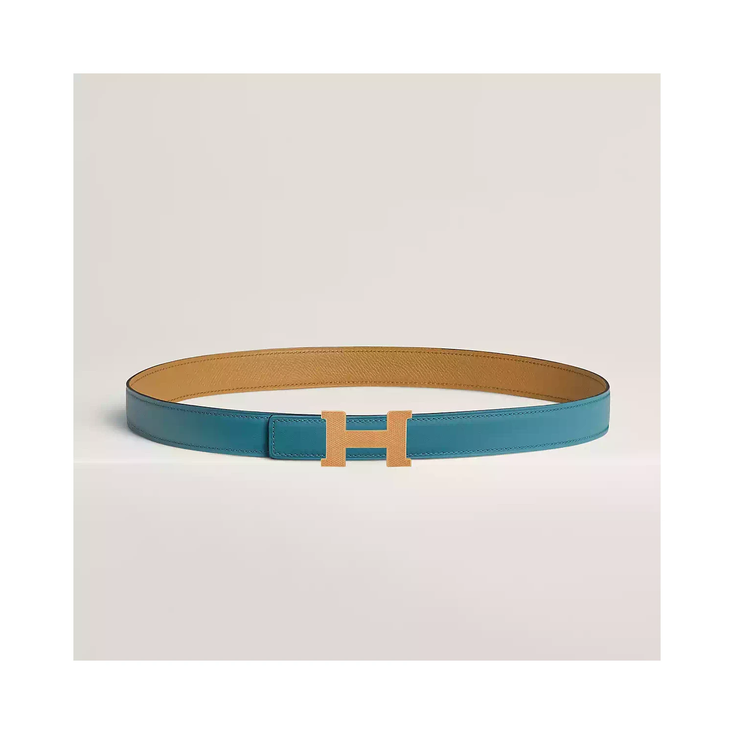 商品Hermes|【预售】 爱马仕 25春夏 女士 腰带 Boucle de ceinture Mini Constance Guillochée & Cuir de ceinture réversible 24 mm H075396CC06 | H052150CAWJ ,价格¥7070,第1张图片