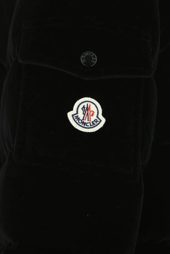 商品Moncler|Black velvet Labas down jacket Nd Moncler Donna,价格¥14414,第3张图片详细描述