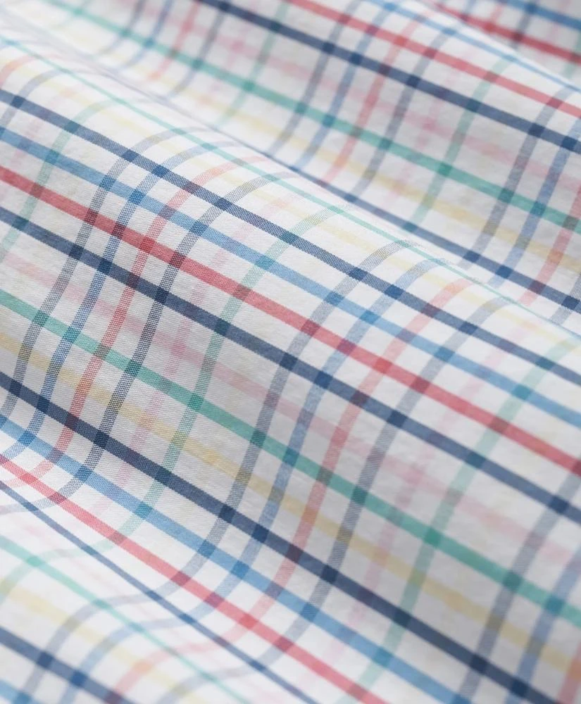 商品Brooks Brothers|Performance Series Stretch Polo Button-Down Collar, Windowpane Sport Shirt,价格¥845,第3张图片详细描述