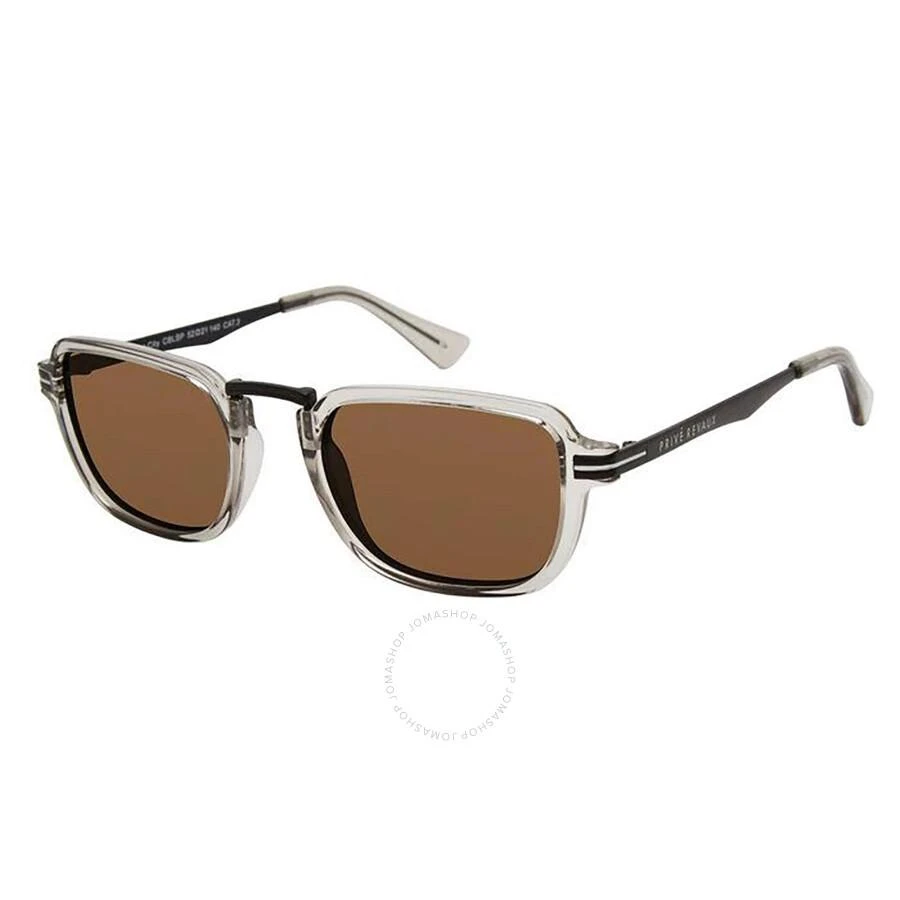 商品Prive' Revaux|Polarized Bronze Rectangular Men's Sunglasses THE CITY/S 0CBL/SP 52,价格¥149,第1张图片