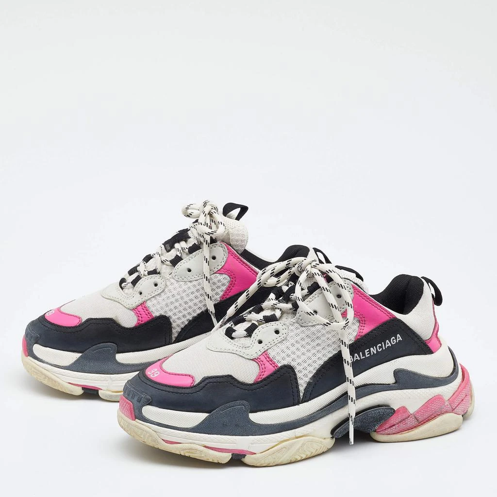 商品[二手商品] Balenciaga|Balenciaga Multicolor Leather And Mesh Triple S Sneakers Size 39,价格¥3736,第2张图片详细描述