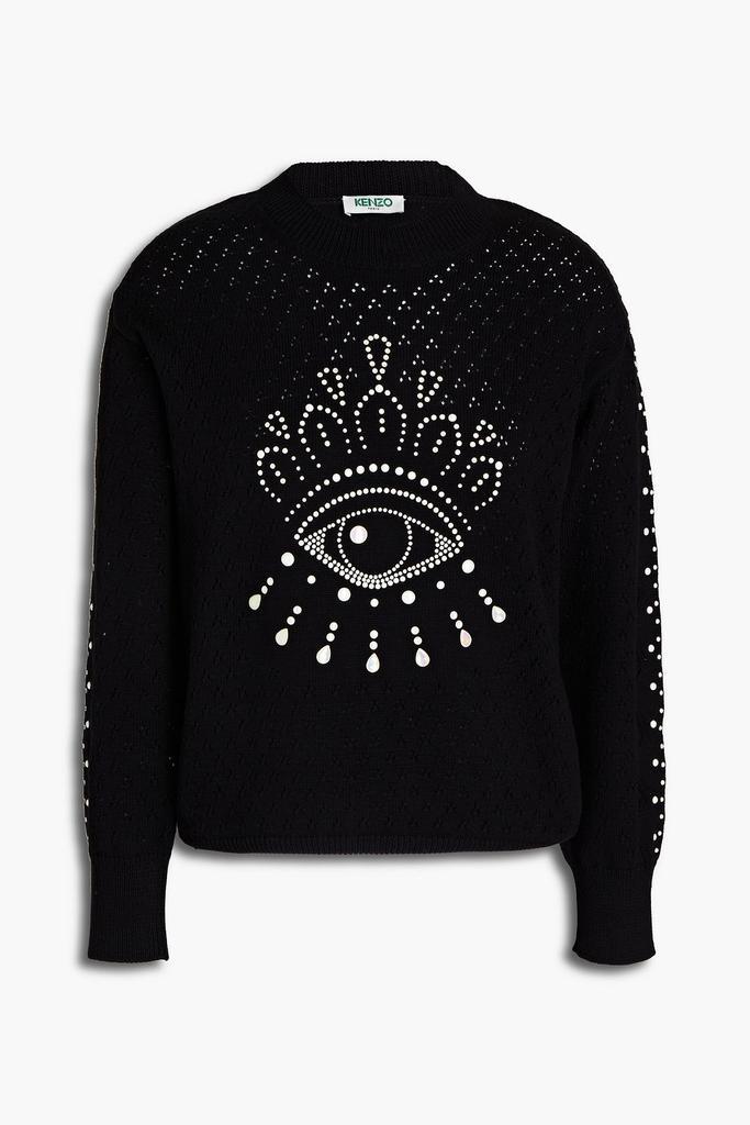 商品Kenzo|Bead-embellished pointelle-knit cotton sweater,价格¥1285,第1张图片