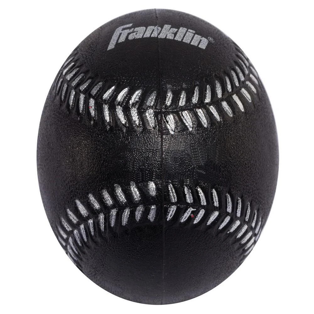 商品Franklin|9.5" Black/Tan Pvc Left Handed Thrower Baseball Glove With Ball,价格¥163,第2张图片详细描述