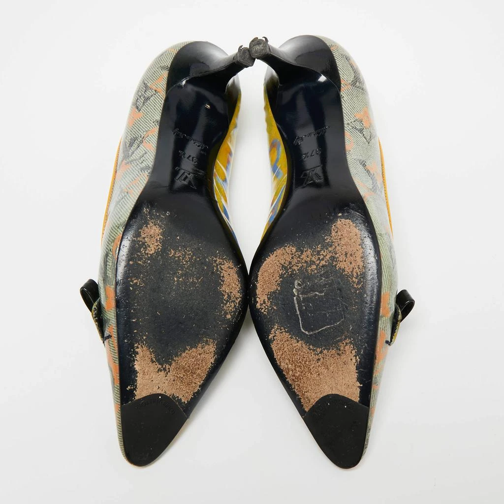 Louis Vuitton Multicolor Monogram Coated Denim Richard Prince Flash Pulp Pointed Toe Pumps Size 37.5 商品