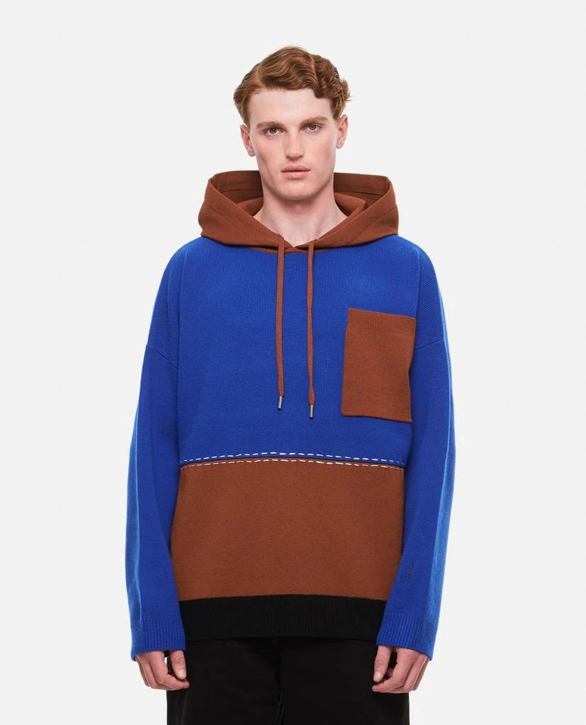 商品JW Anderson|COLOURBLOCK WOOL HOODIE,价格¥4679,第1张图片