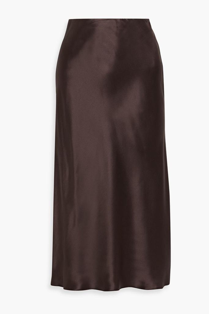 Mirabelle organic silk-satin midi skirt商品第1张图片规格展示