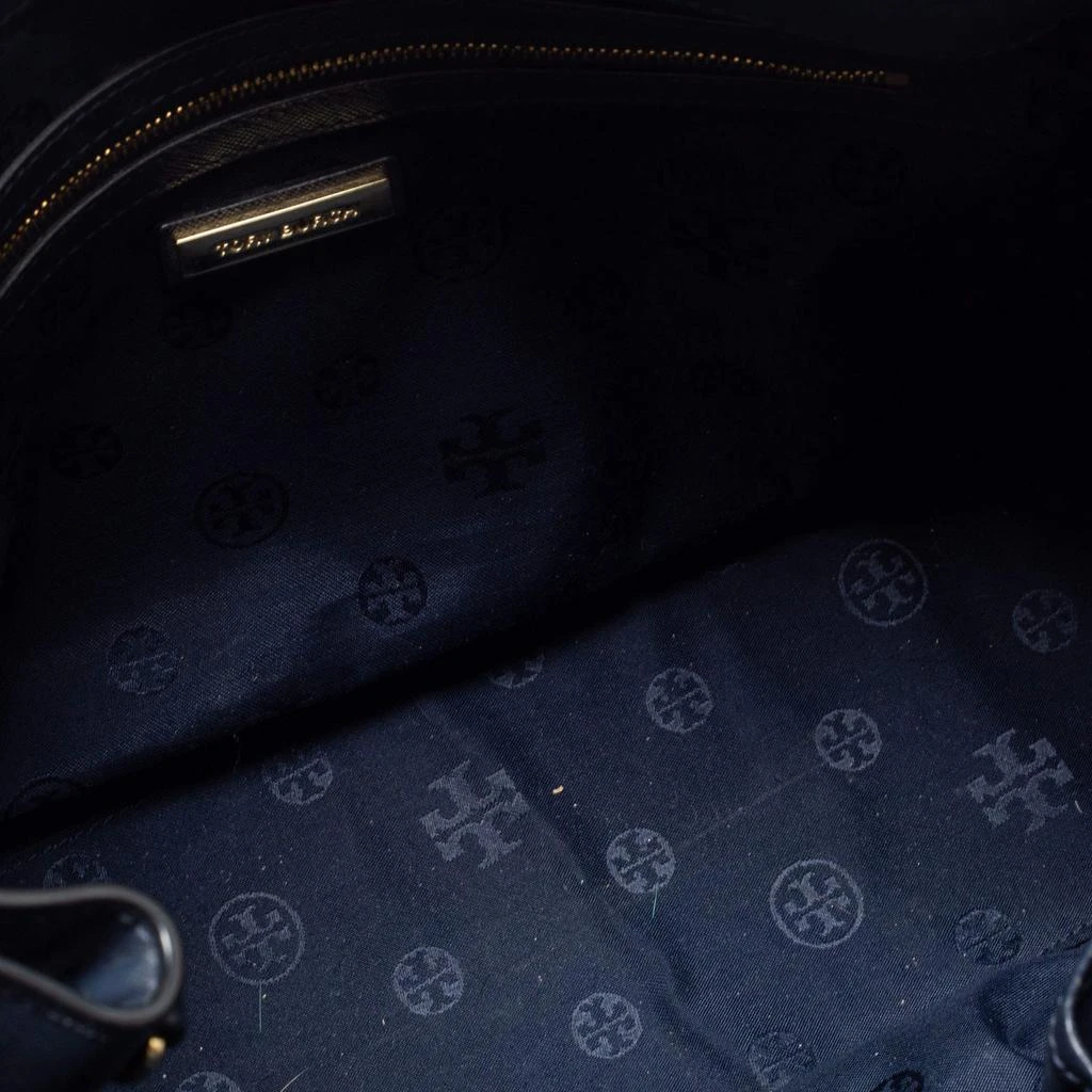 Tory Burch Navy Blue Wild Stitch Quilted Leather Robinson Double Zip Tote 商品