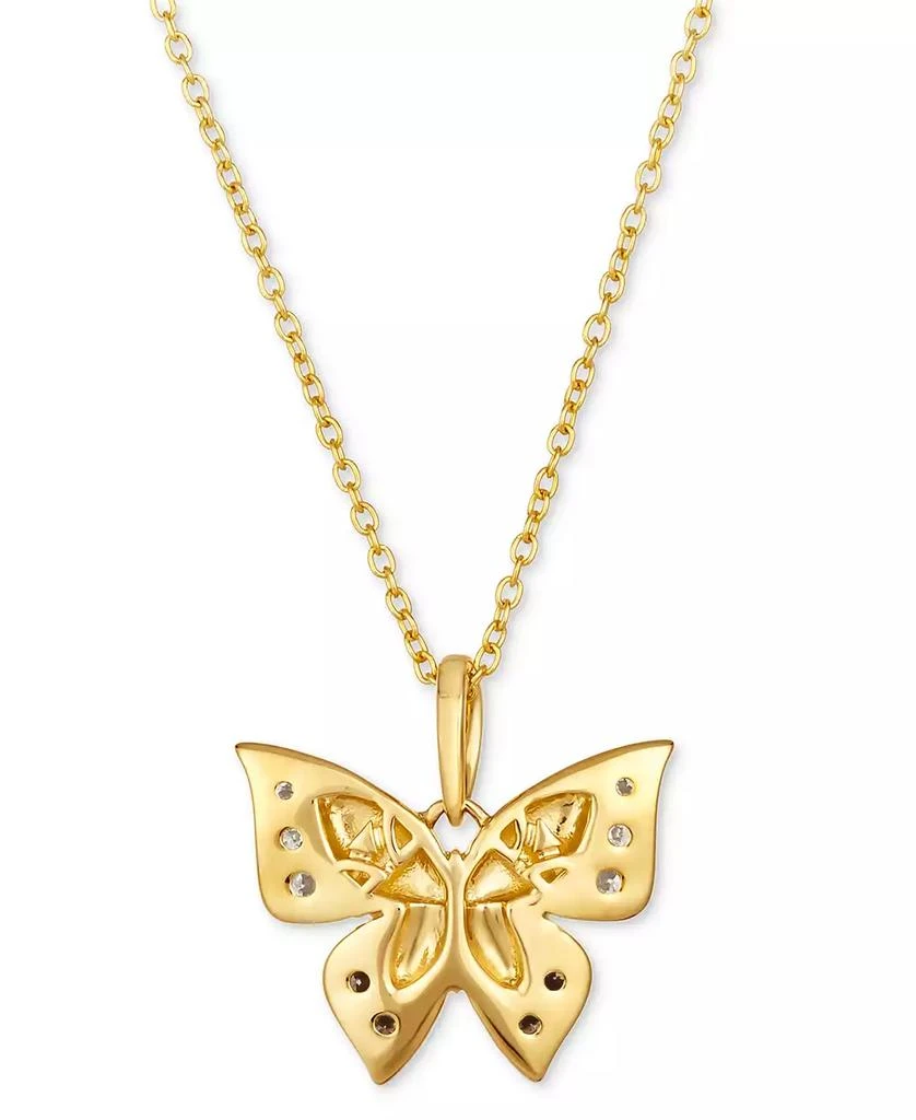 商品Le Vian|Chocolate Diamond & Nude Diamond Butterfly 18" Pendant Necklace (1/6 ct. t.w.) in 14k Gold,价格¥3369,第3张图片详细描述