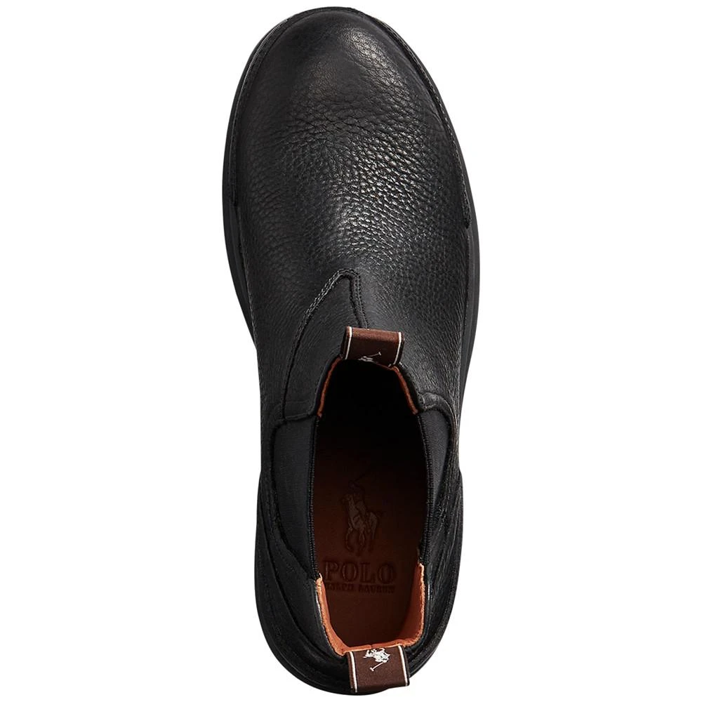 商品Ralph Lauren|Men's Oslo Tumbled Leather Chelsea Boots,价格¥597,第3张图片详细描述