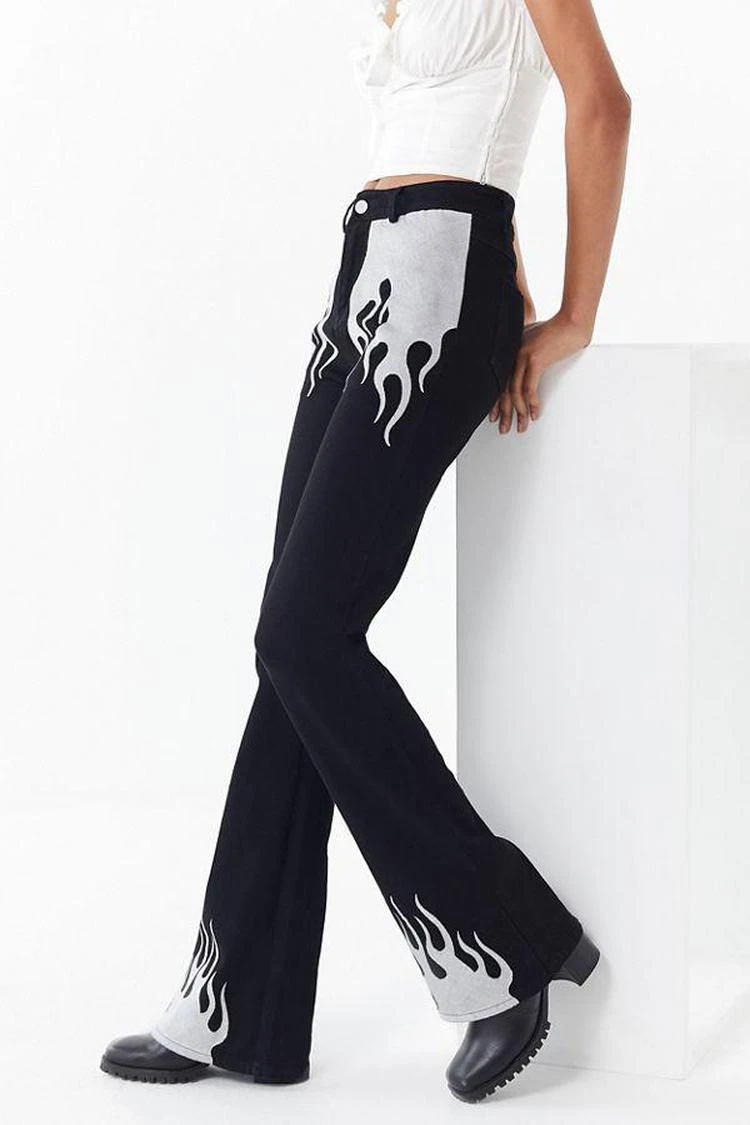 商品I.AM.GIA|I.AM.GIA Quinni High-Rise Flame Flare Jean,价格¥592,第4张图片详细描述
