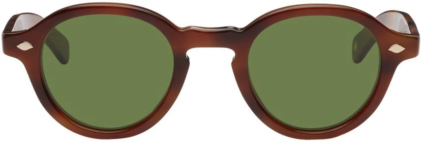 商品GARRETT LEIGHT|Tortoiseshell Flipper Sunglasses,价格¥1847,第1张图片