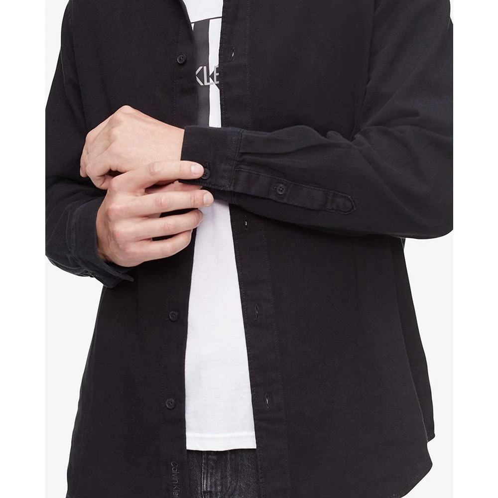 商品Calvin Klein|Men's Rinse Denim Shirt,价格¥357,第4张图片详细描述