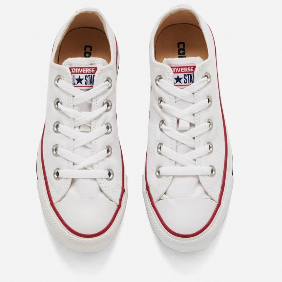 商品Converse|男款 匡威 Converse Chuck Taylor All Star Ox Trainers "Optical White" 象牙白,价格¥262,第2张图片详细描述