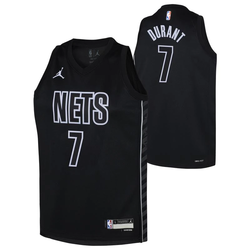 商品Jordan|Jordan Nets Statement Swingman Jersey - Boys' Grade School,价格¥704,第3张图片详细描述