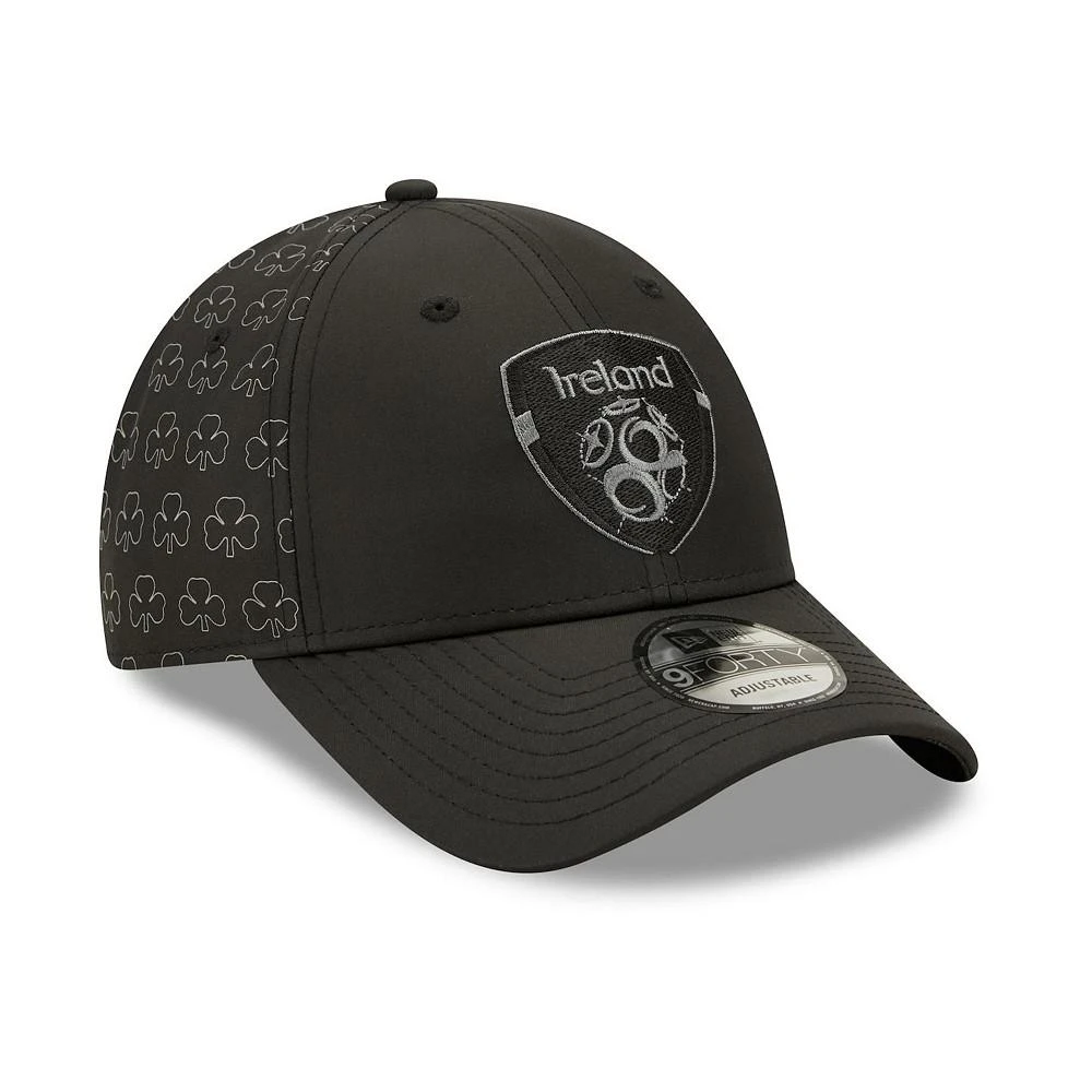 商品New Era|Men's Black Ireland National Team Club Allover Print 9FORTY Adjustable Hat,价格¥195,第4张图片详细描述