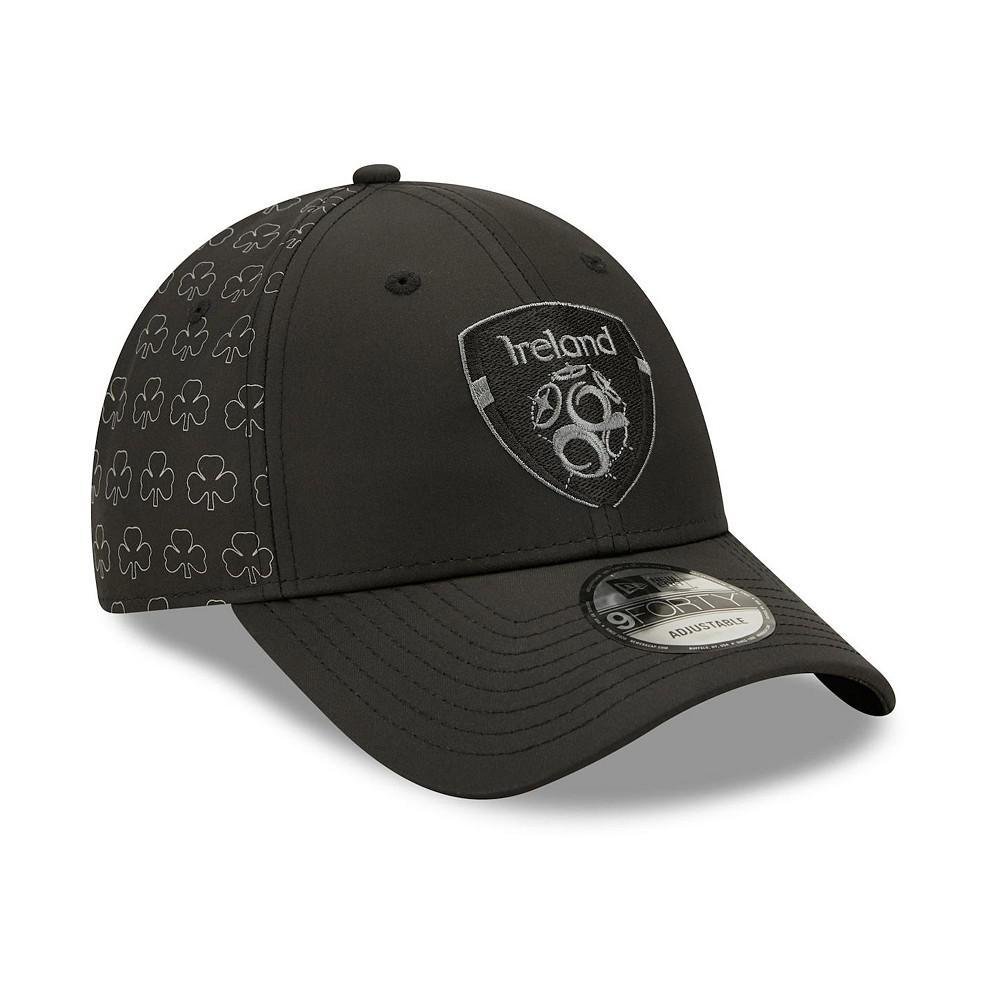 商品New Era|Men's Black Ireland National Team Club Allover Print 9FORTY Adjustable Hat,价格¥187,第6张图片详细描述