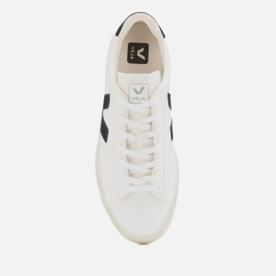 商品Veja|VEJA MEN'S CAMPO CHROME FREE LEATHER TRAINERS - EXTRA WHITE/BLACK,价格¥715,第3张图片详细描述