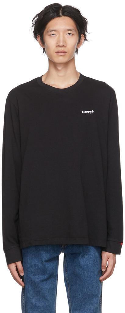 商品Levi's|黑色刺绣长袖 T 恤,价格¥407,第1张图片