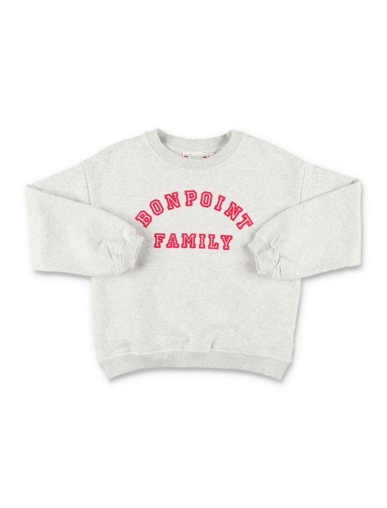 Bonpoint	Logo Printed Long-Sleeved Sweatshirt商品第1张图片规格展示