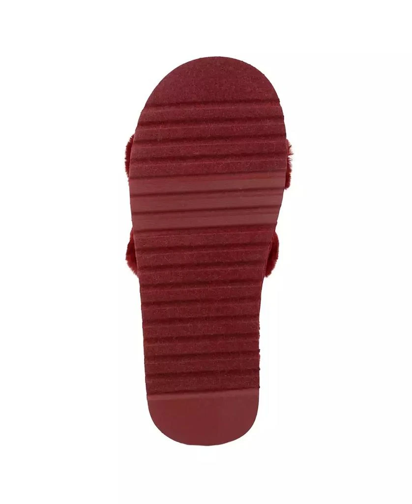 商品Juicy Couture|Women's Halo Faux Fur Slip-On Slippers,价格¥204,第5张图片详细描述