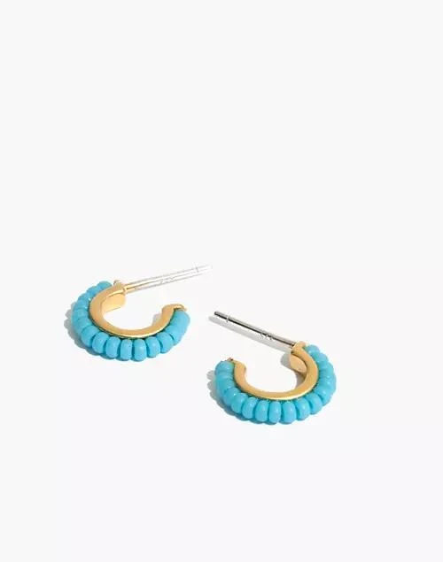 商品Madewell|Beaded Hoop 耳饰,价格¥118,第1张图片