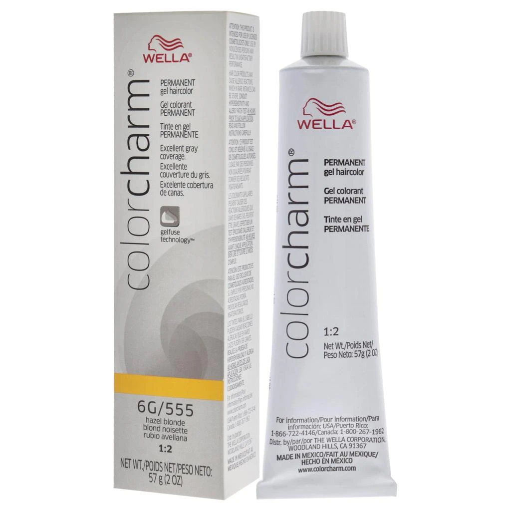 商品Wella|Color Charm Permanent Hair Color Gel - 6G 555 Haze Blonde by  for Unisex - 2 oz Hair Color,价格¥131,第1张图片