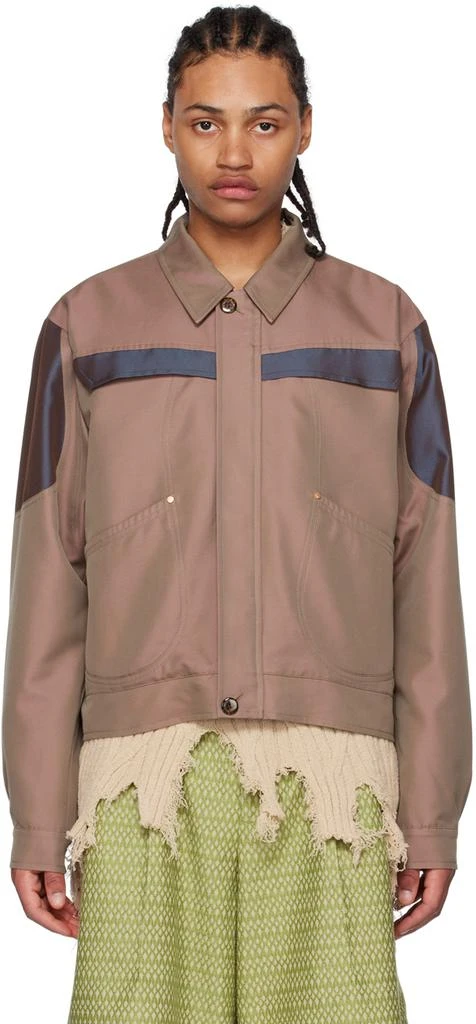 商品Kiko Kostadinov|Brown Mcnamara Jacket,价格¥5704,第1张图片