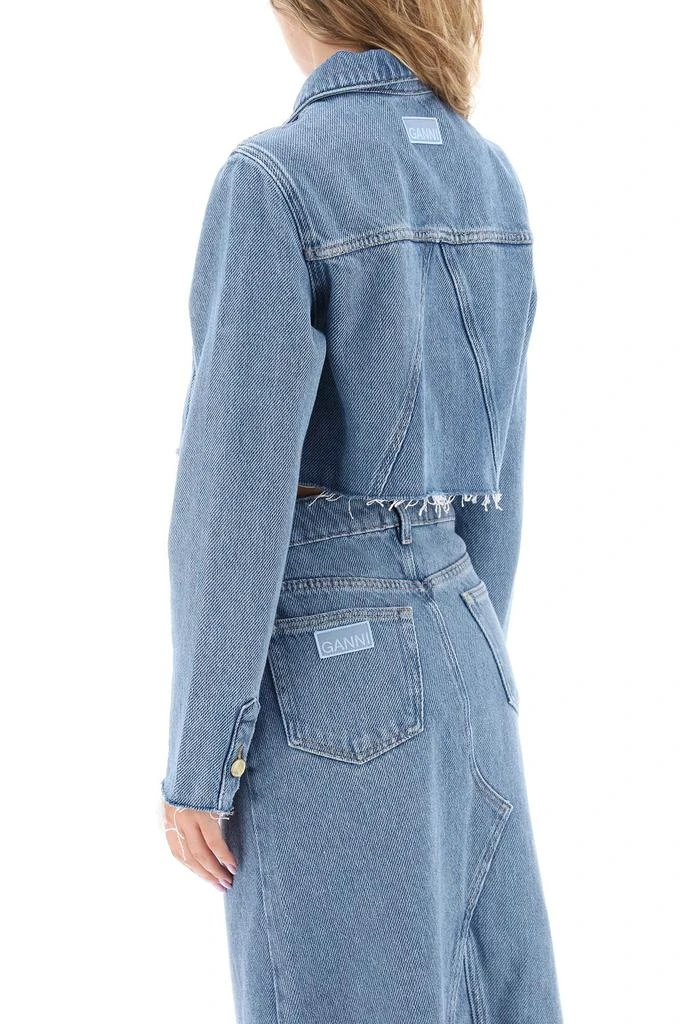 商品Ganni|Ganni cropped denim jacket,价格¥1135,第3张图片详细描述