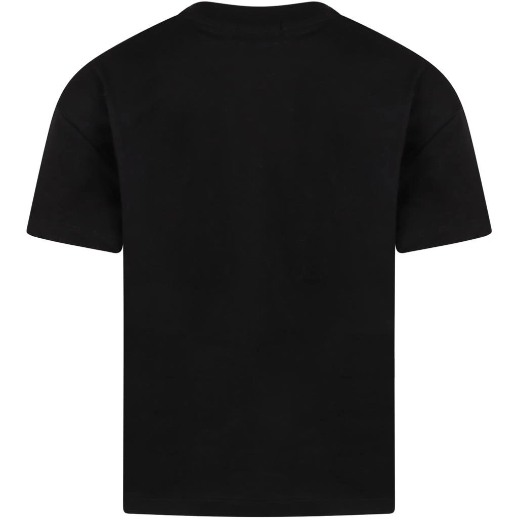 商品MSGM|MSGM Black T-shirt For Girl With Logo,价格¥553,第2张图片详细描述