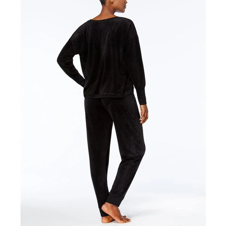 商品Hue|HUE® Solid Velour Lounge Pajama Set,价格¥201,第2张图片详细描述