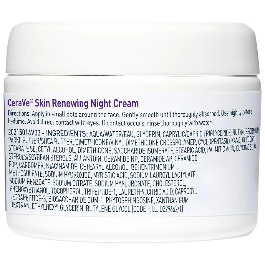 商品CeraVe|Anti-Aging Skin Renewing Night Face Cream with Hyaluronic Acid,价格¥193,第2张图片详细描述