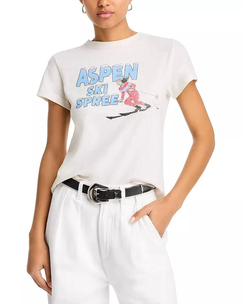 商品REDONE|Aspen Ski Spree Classic T-Shirt In White,价格¥848,第1张图片