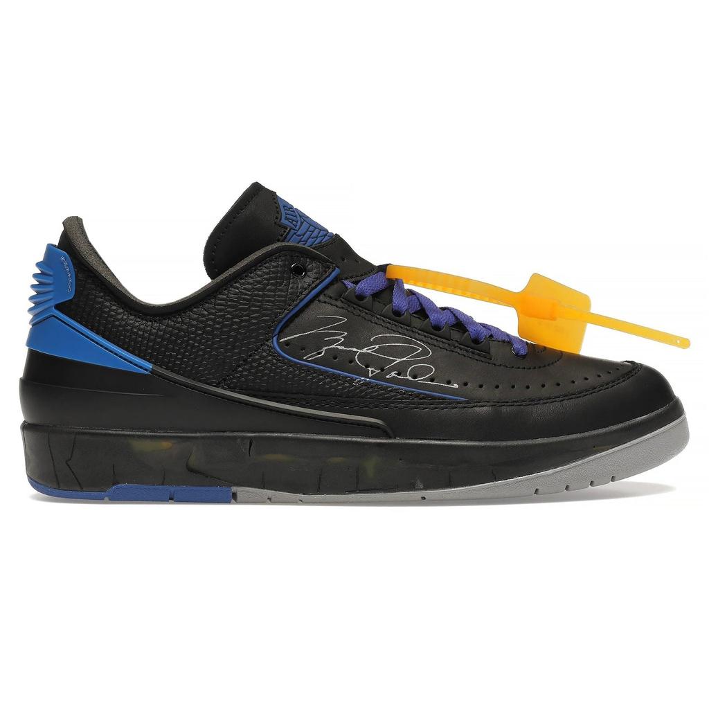 Air Jordan 2 X Off-White Retro Low Black Blue商品第1张图片规格展示