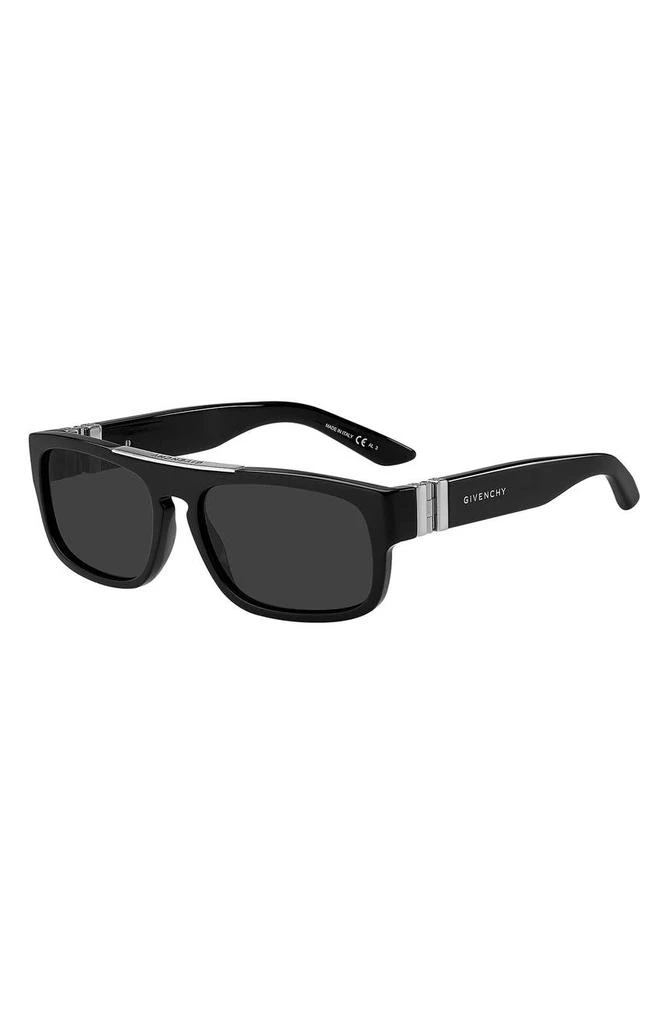 商品Givenchy|57mm Rectangular Sunglasses,价格¥596,第2张图片详细描述