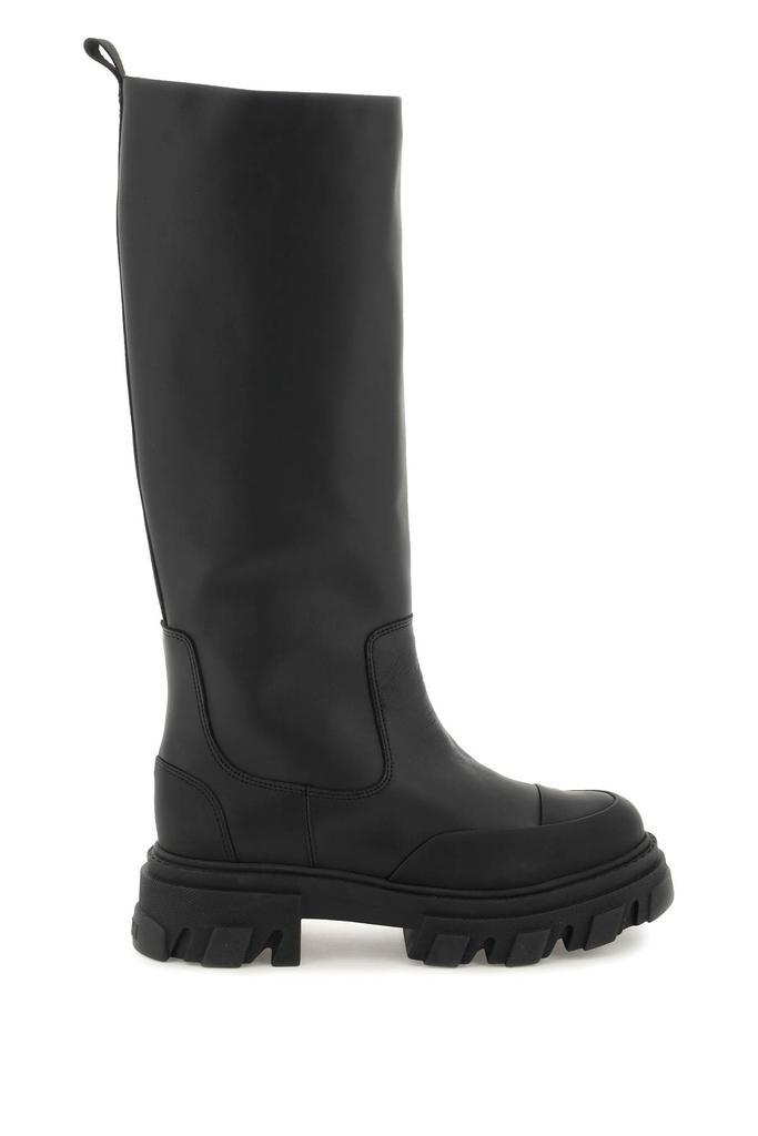 商品Ganni|Ganni tubular leather boots,价格¥1886,第1张图片