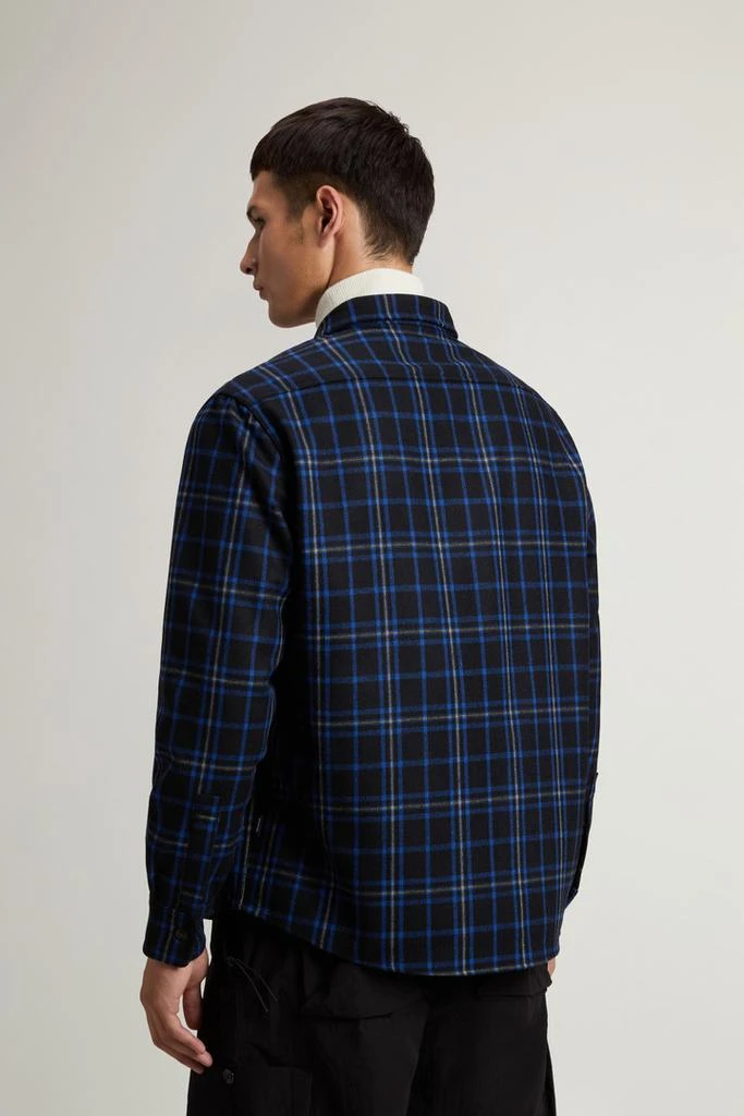 商品Woolrich|Wool Blend Oxbow Flannel Overshirt - Made in USA - Men - Blue,价格¥1554,第3张图片详细描述