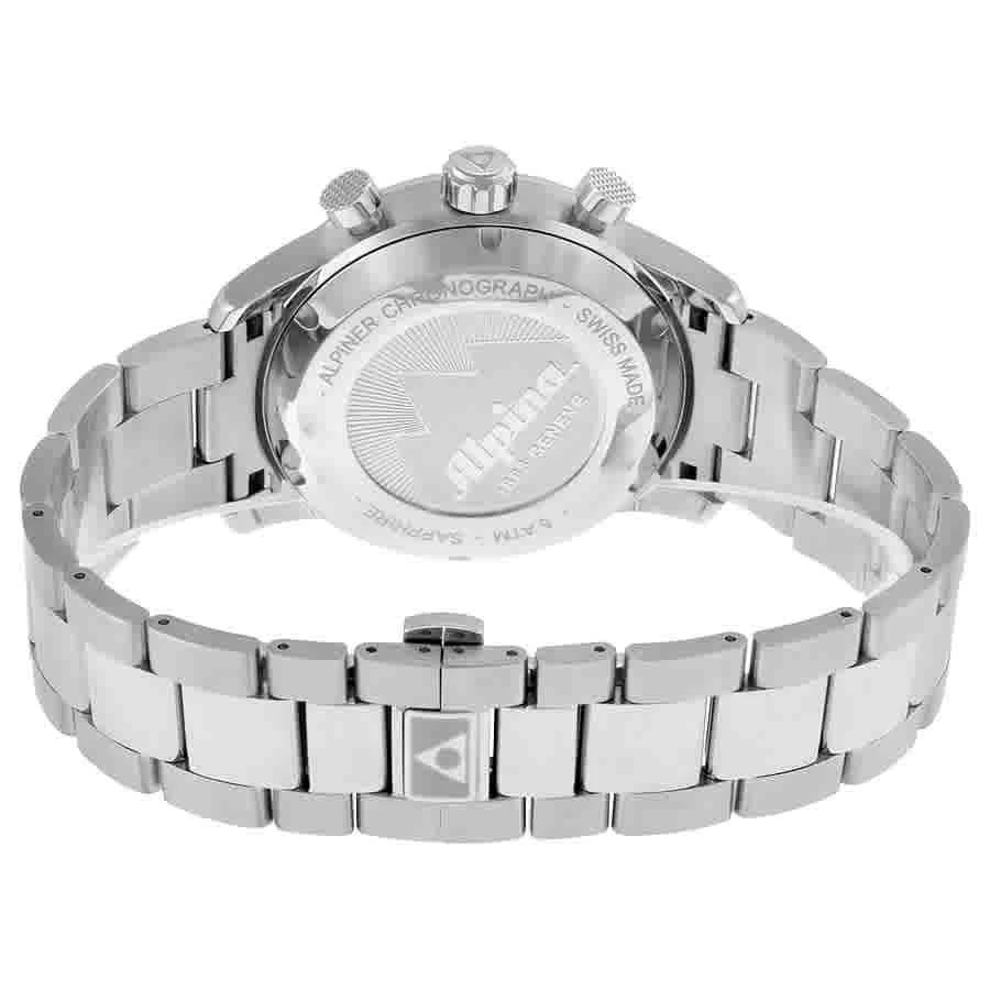 商品Alpina|Chronograph Sunray Navy Dial Stainless Steel Men's Watch AL-750N4E6B,价格¥8205,第3张图片详细描述