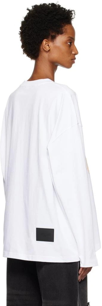 商品We11done|White Rainbow Long Sleeve T-Shirt,价格¥586,第3张图片详细描述