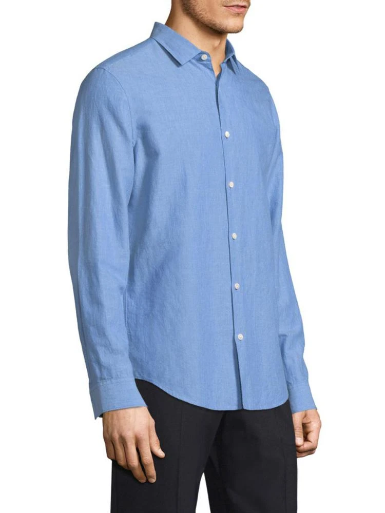 商品Theory|Murray Linen Blend Button-Down Shirt,价格¥1462,第3张图片详细描述
