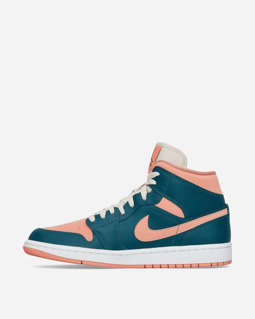 商品Jordan|WMNS Air Jordan 1 Mid Sneakers Dark Teal Green,价格¥439,第4张图片详细描述