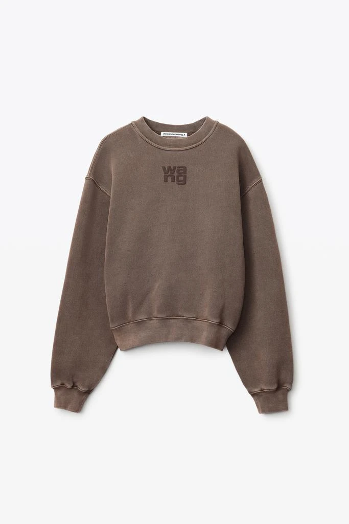 商品Alexander Wang|PUFF LOGO SWEATSHIRT IN STRUCTURED TERRY,价格¥1377,第3张图片详细描述